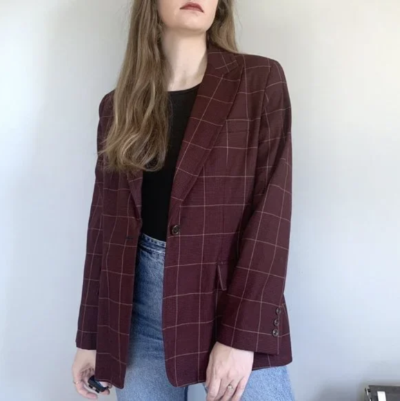 Dark Red Blazers
